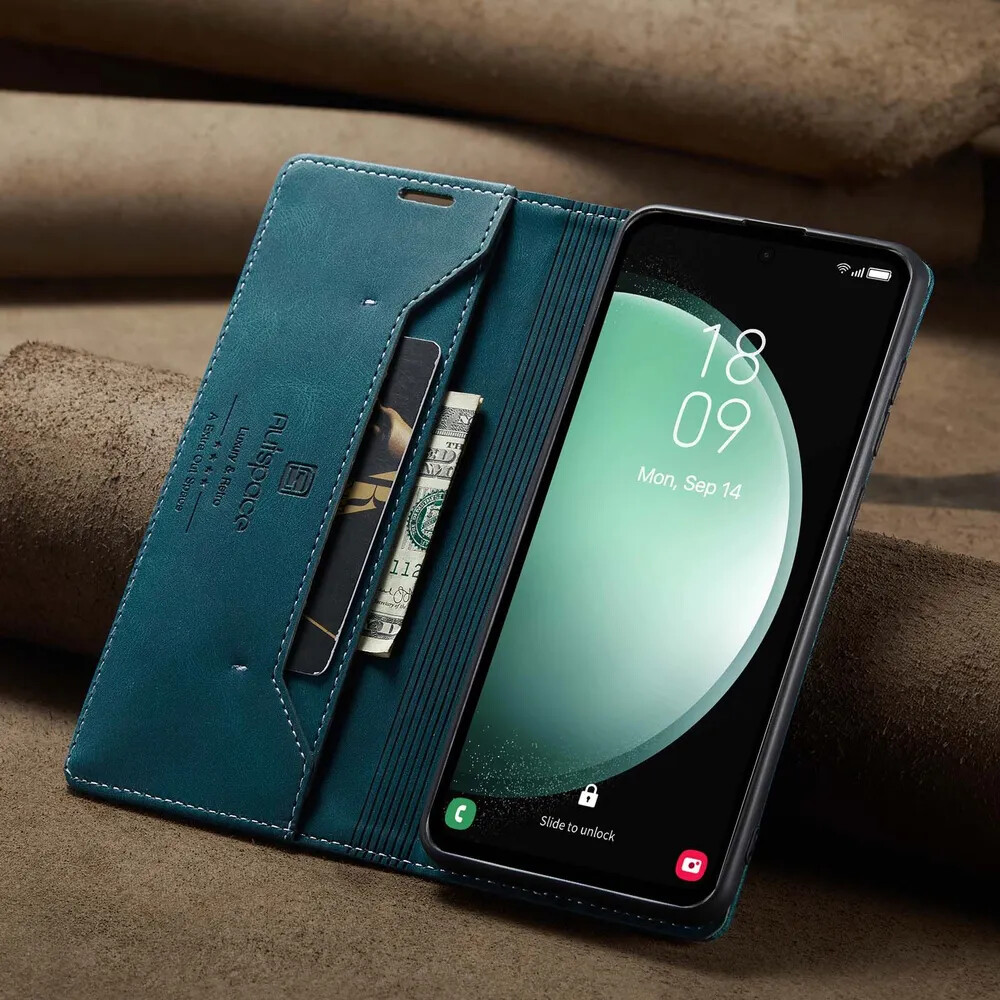 Чехол для Samsung S24+ книжка с магнитом AutSpace Green с магнитом, изображение 4