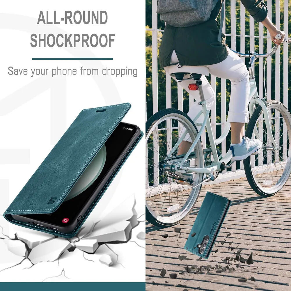 Чехол для Samsung S24+ книжка с магнитом AutSpace Green с магнитом, изображение 6