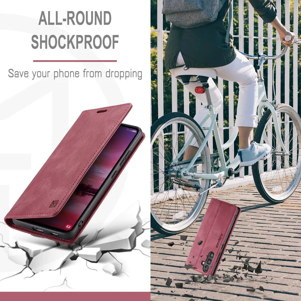 Чехол для Samsung S24+ книжка с магнитом AutSpace Red с магнитом, изображение 7