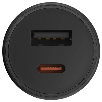 Авто зарядка Xiaomi 1A1C 2 порта PD+USB =43W Max BHR7989CN MDY-16-EQ Black, изображение 2