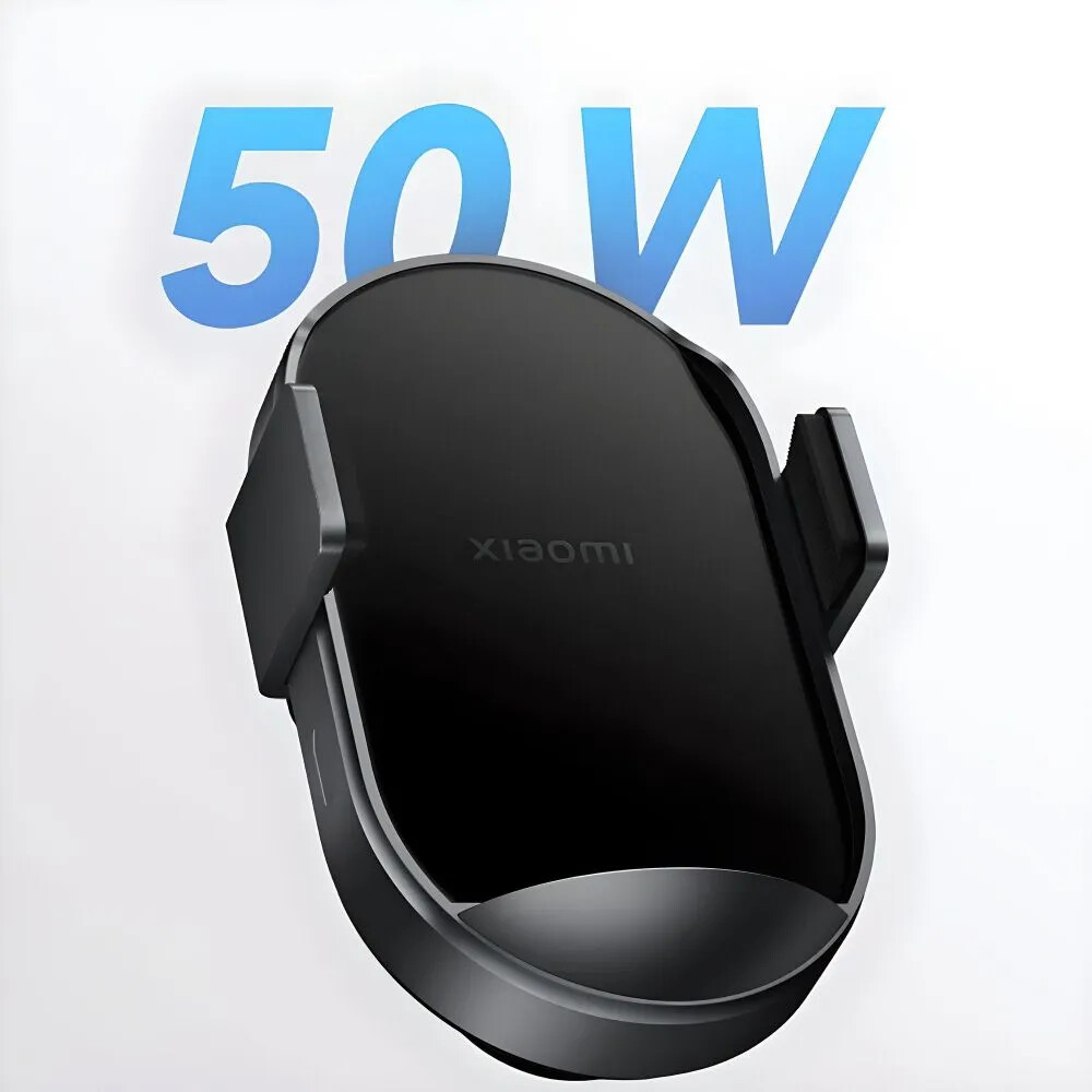 Авто-держатель Xiaomi Wireless Car Charger 50W MDY-17-EZ BHR9284CN воздуховод + самоклейка Black, изображение 3