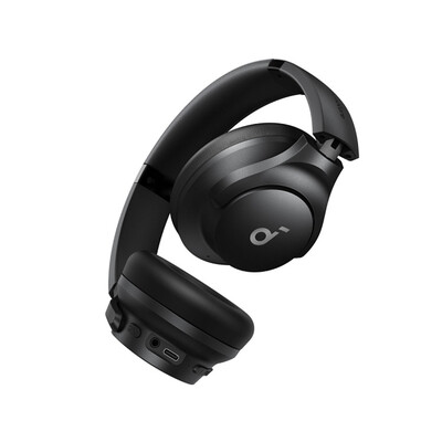 Наушники Bluetooth Soundcore Q20i A3004P11 ANC On-Ear Headphones Black, Type-C, изображение 2