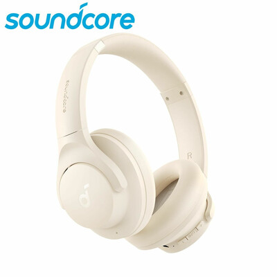 Наушники Bluetooth Soundcore Q20i A3004P21 ANC On-Ear Headphones White Beige, Type-C